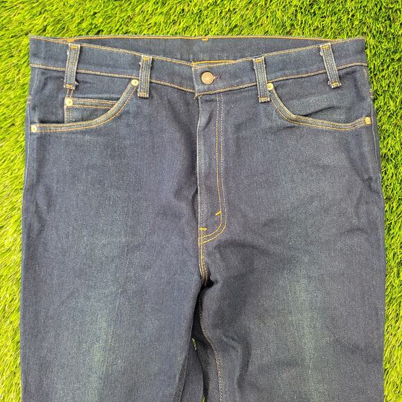Vintage LEVIS 517 Ankle Jeans Womens 16 36x26 Bootcut Fraying - Picture 10 of 16